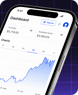 CoinSpot app dashboard on a phone