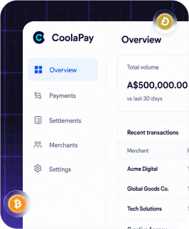 CoolaPay payments dashboard